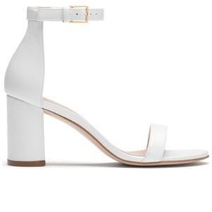 Stuart Weitzman 75lessnudist Sandal White
